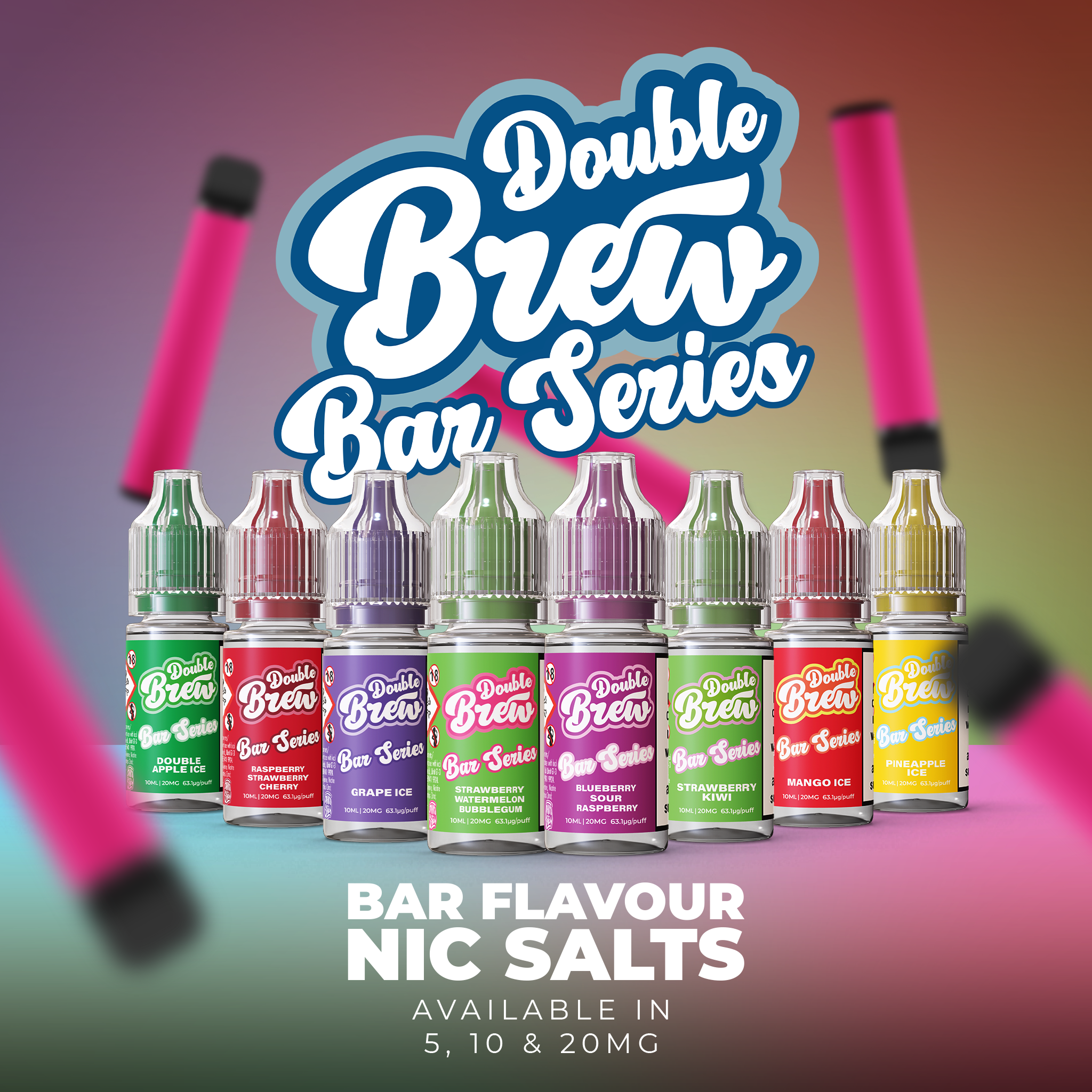 Double Brew Bar Series Nicotine Salts 10ml